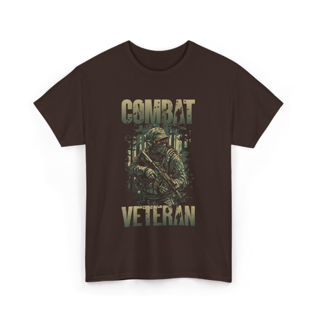 Combat Veteran T-Shirt - Dark Chocolate