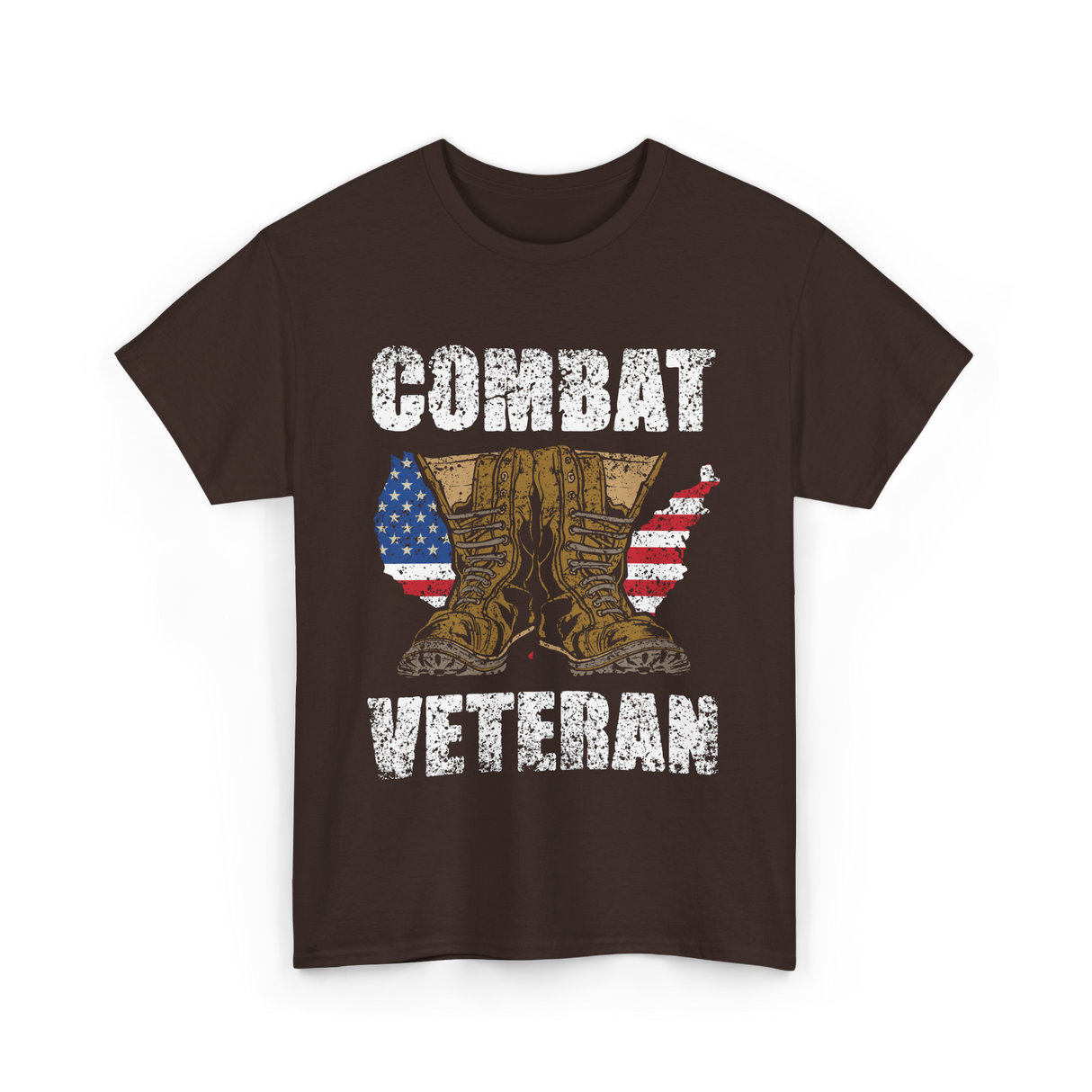 Combat Veteran T-Shirt - Dark Chocolate