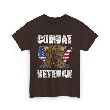 Combat Veteran T-Shirt - Dark Chocolate