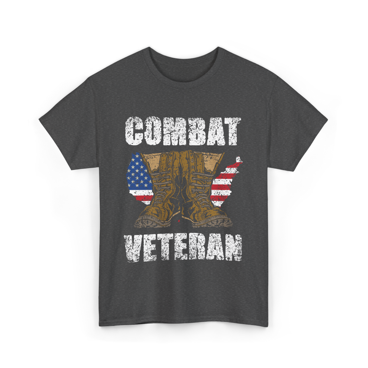 Combat Veteran T-Shirt - Dark Heather