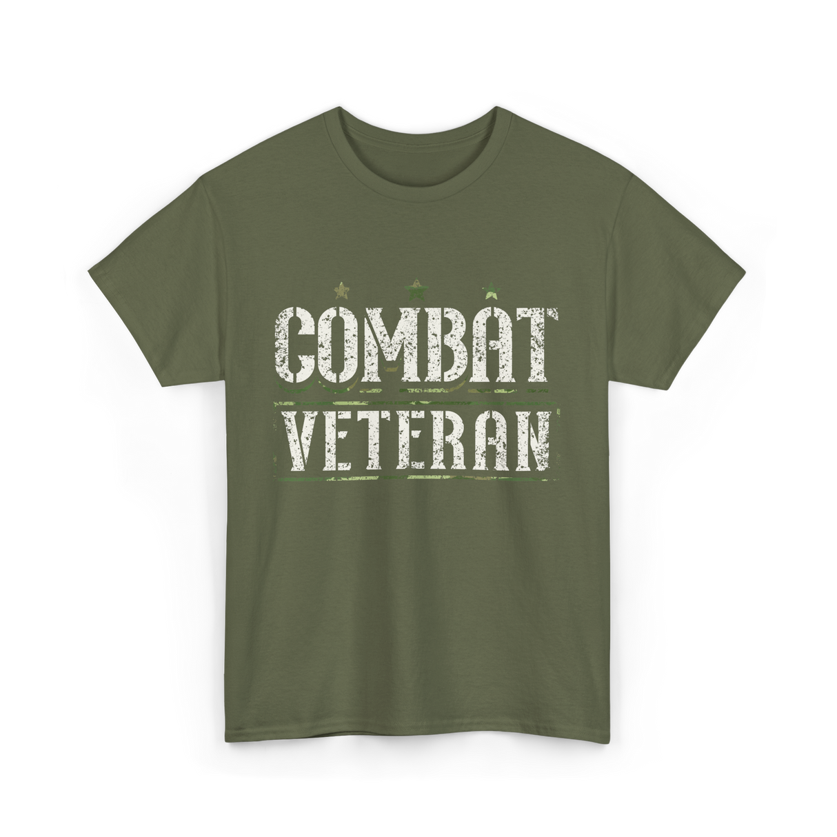 Combat Veteran T-Shirt - Military Green