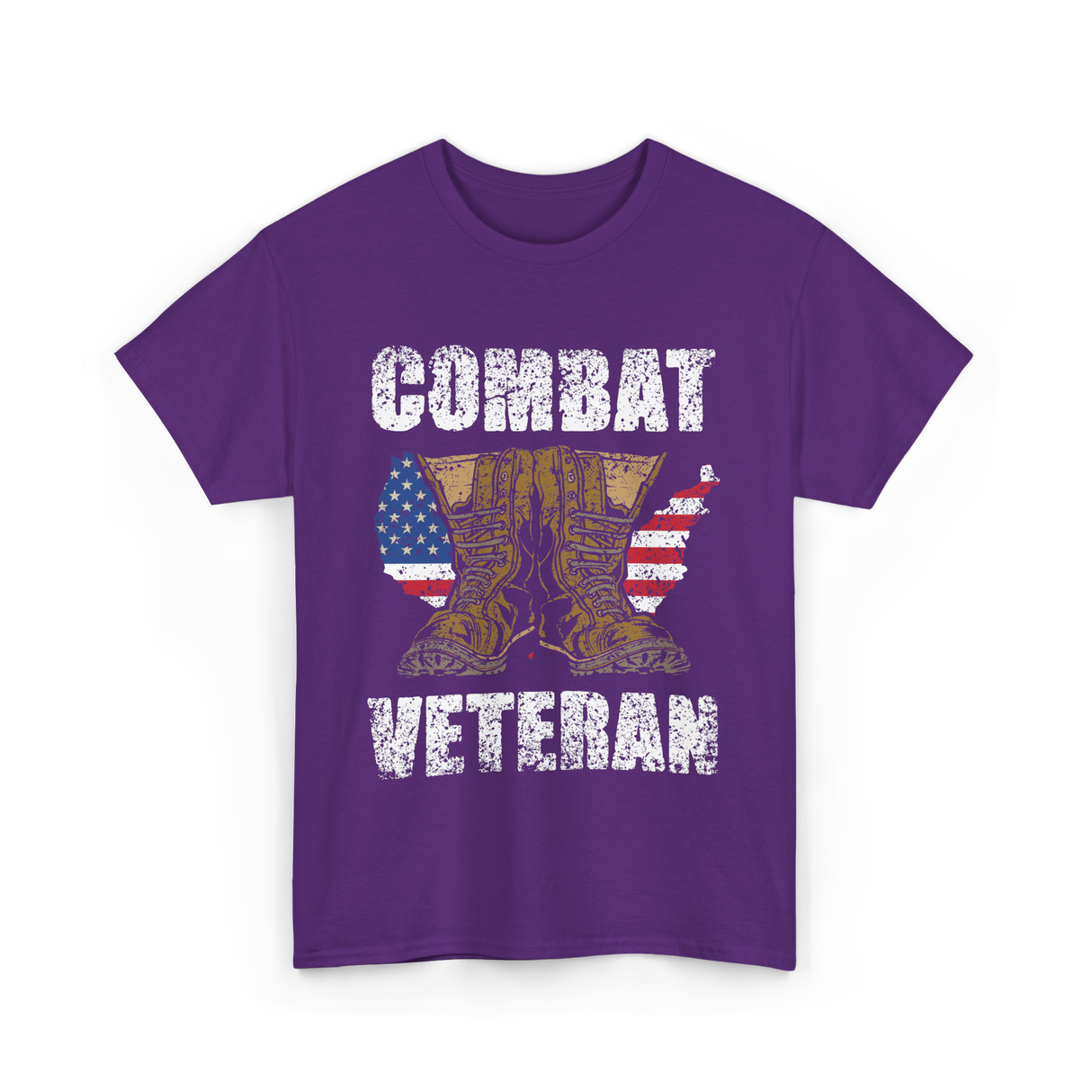 Combat Veteran T-Shirt - Purple