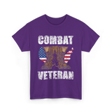 Combat Veteran T-Shirt - Purple