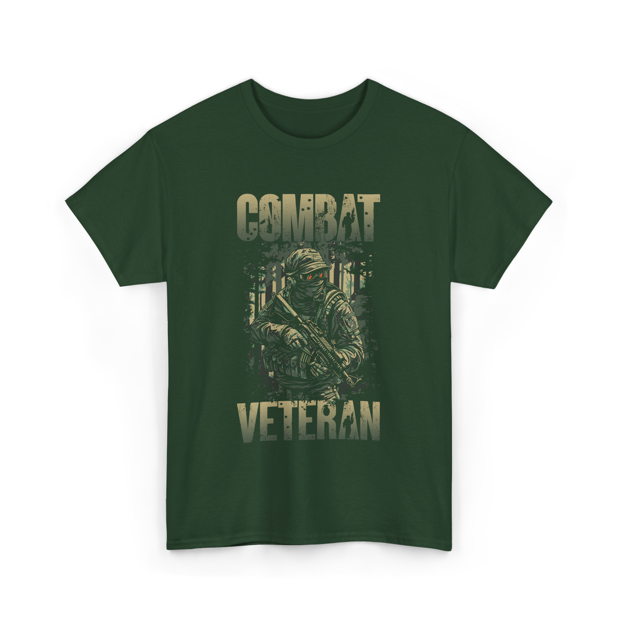 Combat Veteran T-Shirt - Forest Green