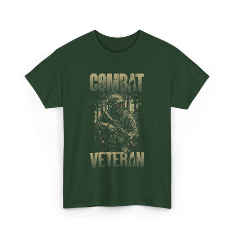 Combat Veteran T-Shirt - Forest Green