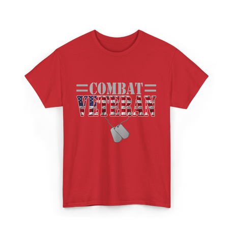 Combat Veteran T-Shirt - Red