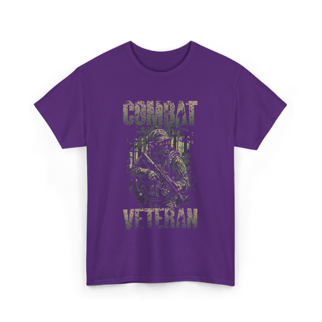 Combat Veteran T-Shirt - Purple