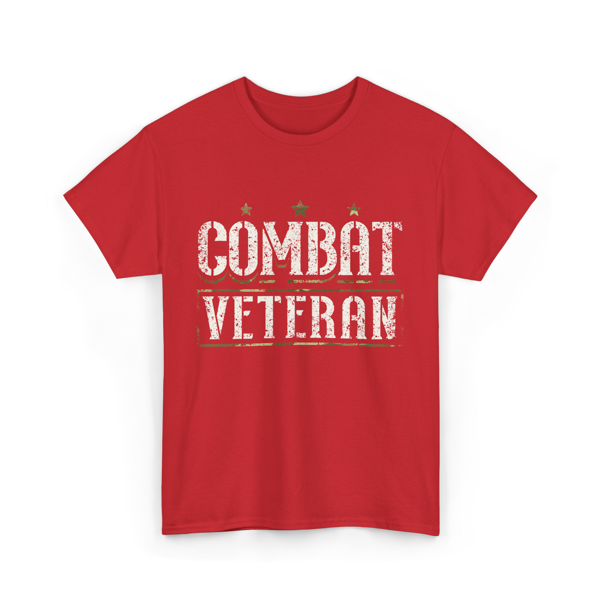 Combat Veteran T-Shirt - Red