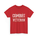 Combat Veteran T-Shirt - Red