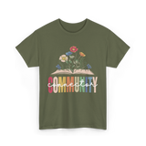 Community Connector Education Connection T-Shirt - Military Green