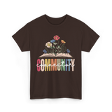 Community Connector Education Connection T-Shirt - Dark Chocolate