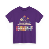 Community Connector Education Connection T-Shirt - Purple