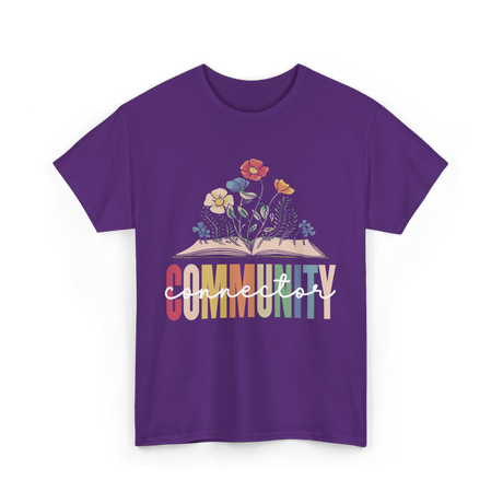 Community Connector Education Connection T-Shirt - Purple