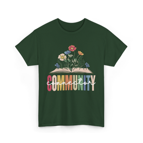 Community Connector Education Connection T-Shirt - Forest Green