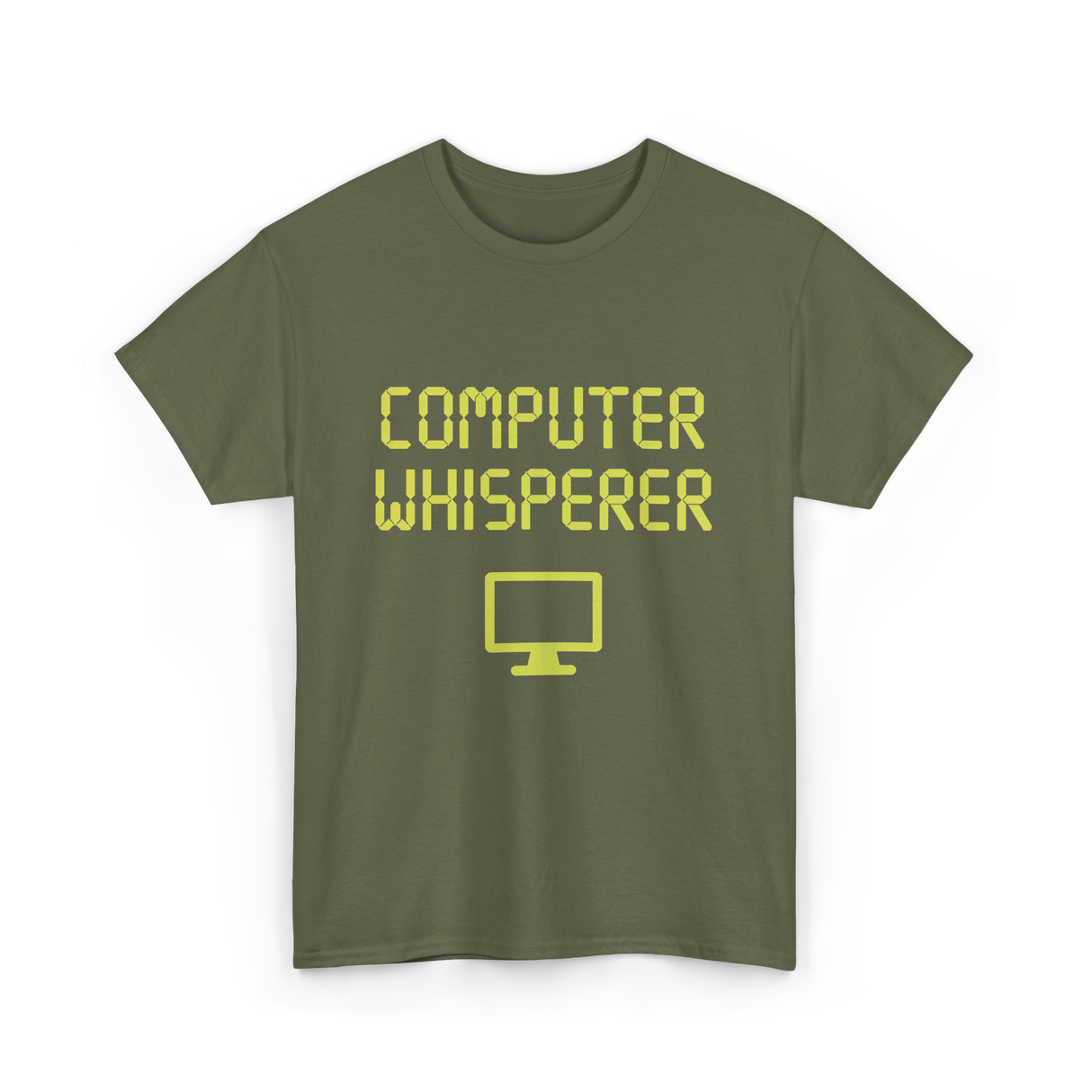 Computer Whisperer IT T-Shirt - Military Green