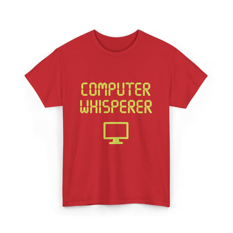 Computer Whisperer IT T-Shirt - Red