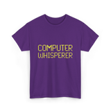 Computer Whisperer IT Technician T-Shirt - Purple