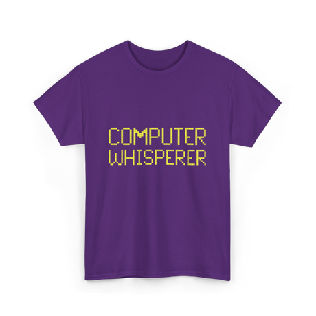 Computer Whisperer IT Technician T-Shirt - Purple