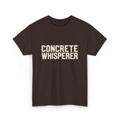 Concrete Whisperer Concrete Worker T-Shirt - Dark Chocolate