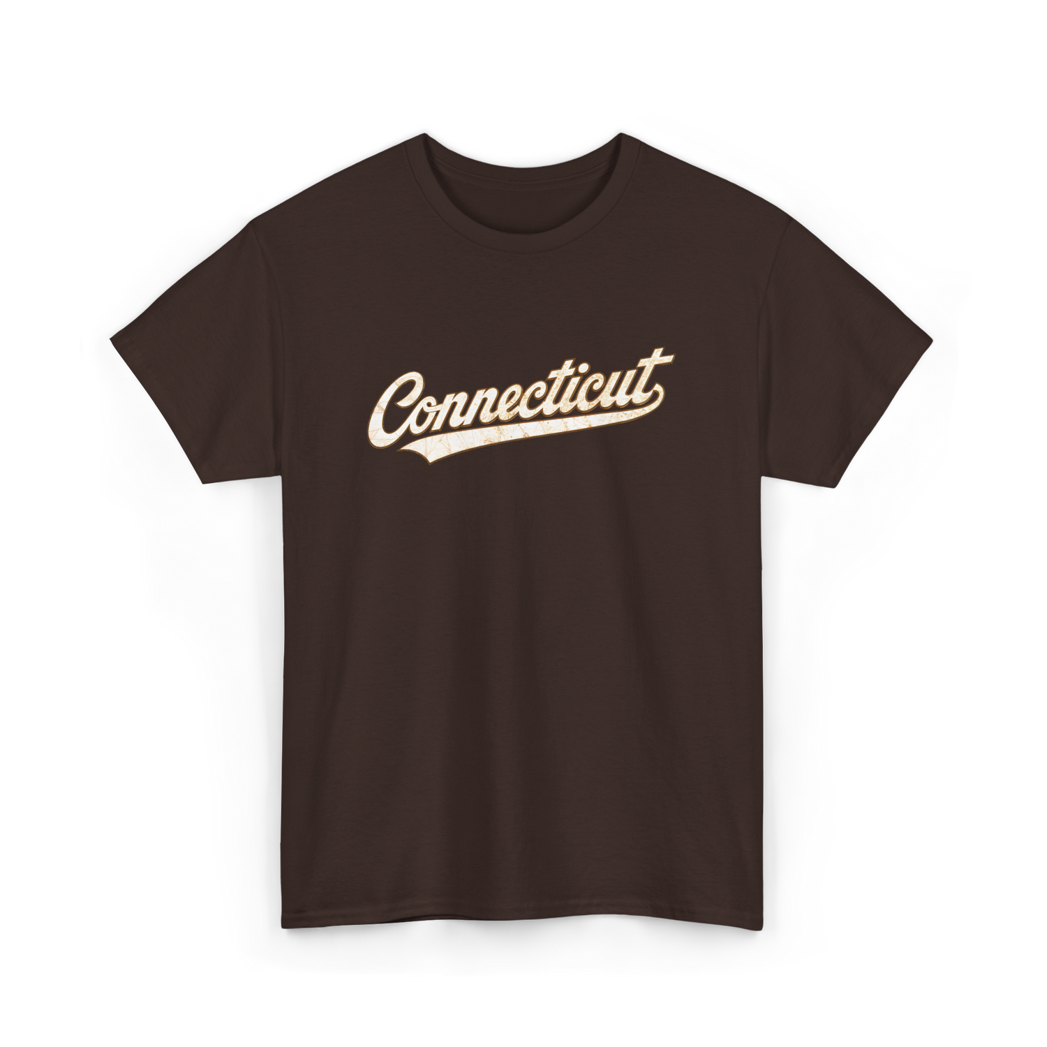 Connecticut Vintage Sports Connecticut T-Shirt - Dark Chocolate