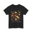 Conservationist Floral Nature Life T-Shirt - Black