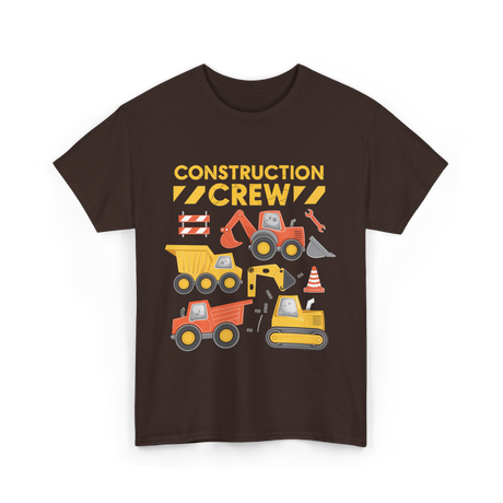 Construction Crew Construction T-Shirt - Dark Chocolate