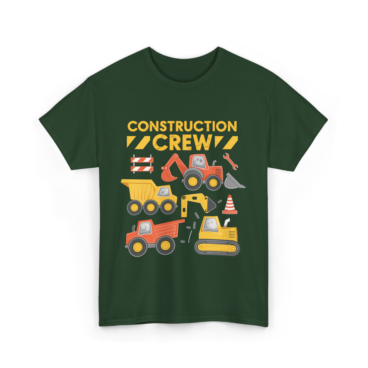 Construction Crew Construction T-Shirt - Forest Green