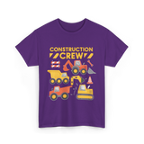 Construction Crew Construction T-Shirt - Purple