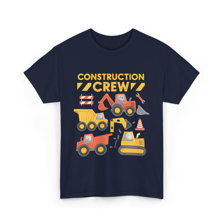 Construction Crew Construction T-Shirt - Navy