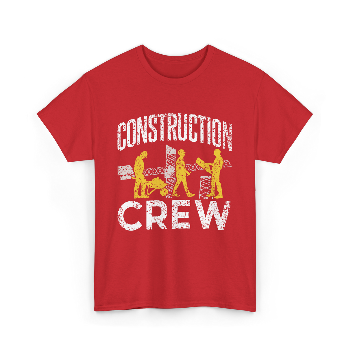 Construction Crew Construction Worker T-Shirt - Red