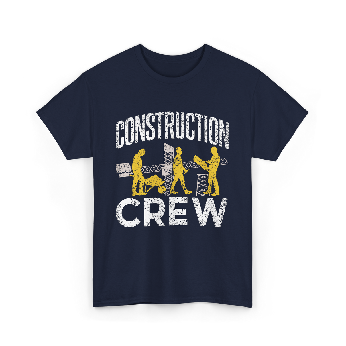 Construction Crew Construction Worker T-Shirt - Navy