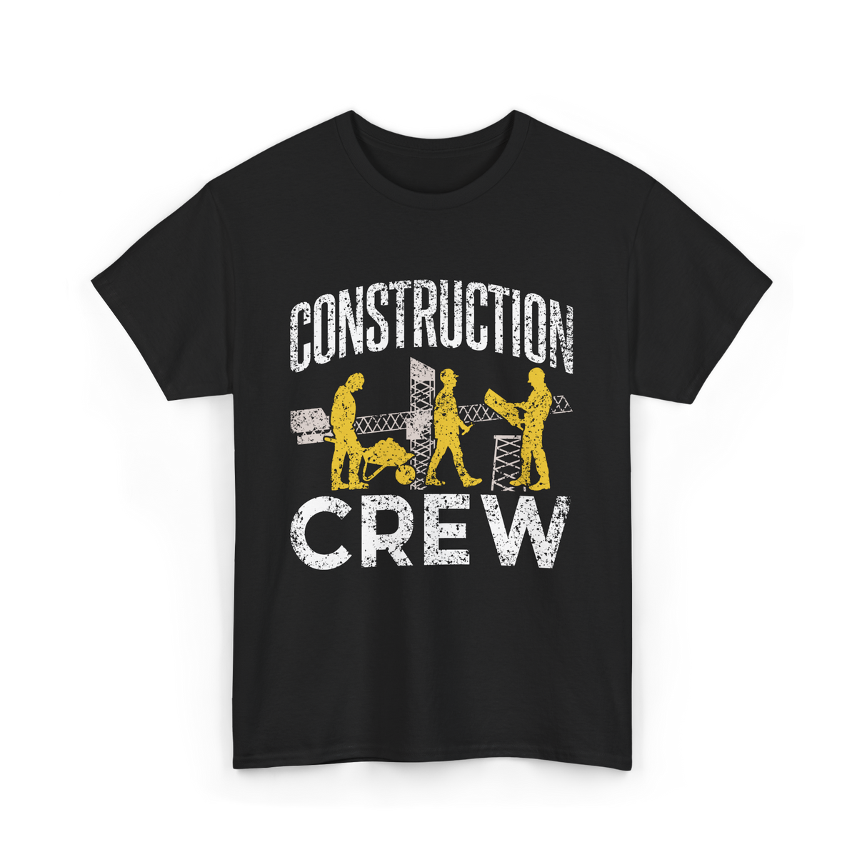 Construction Crew Construction Worker T-Shirt - Black