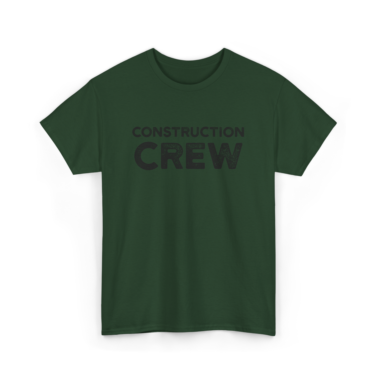 Construction Site Crew Construction T-Shirt - Forest Green