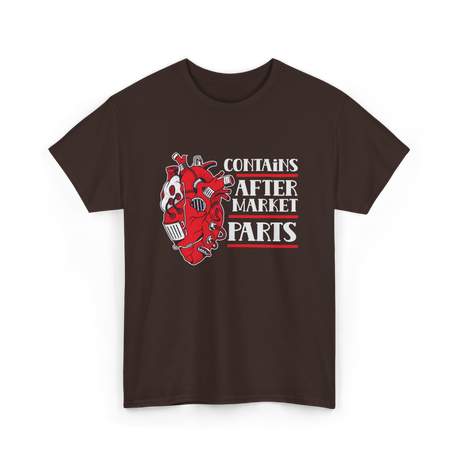 Contains Aftermarket Parts Heart Surgery T-Shirt - Dark Chocolate