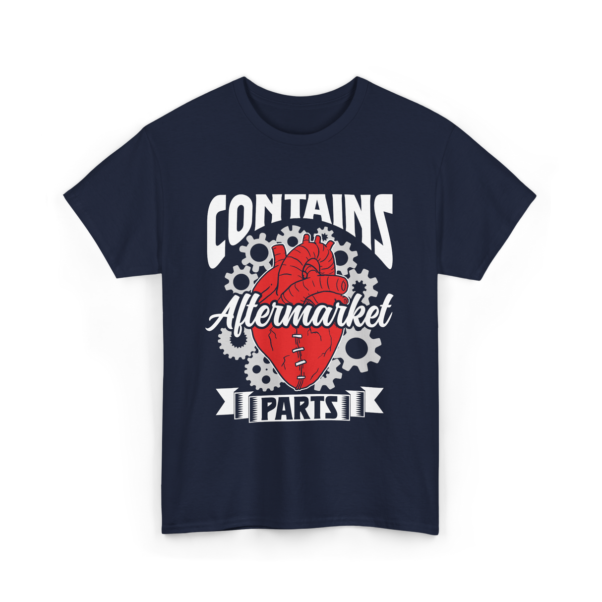 Contains Aftermarket Parts Heart T-Shirt - Navy