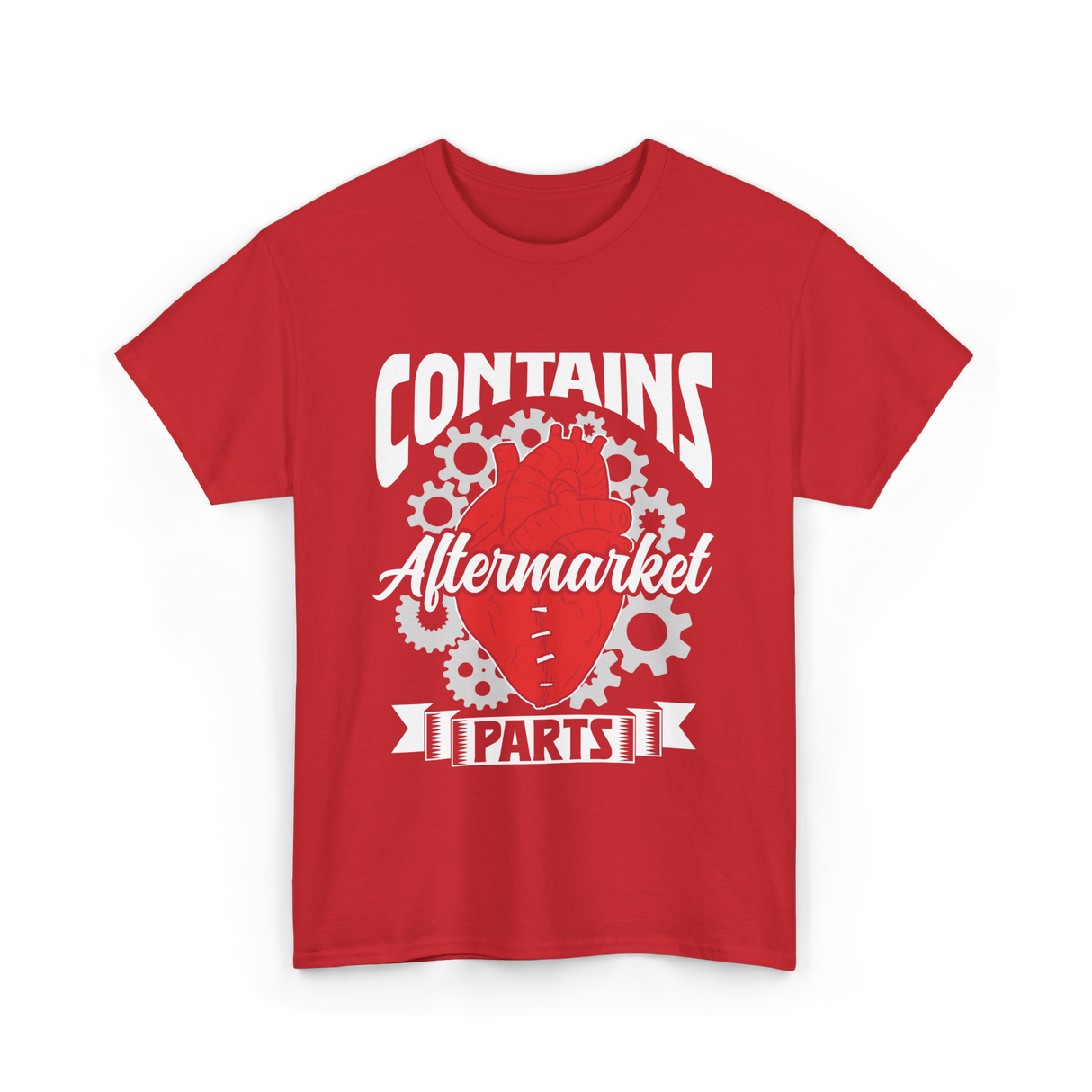 Contains Aftermarket Parts Heart T-Shirt - Red