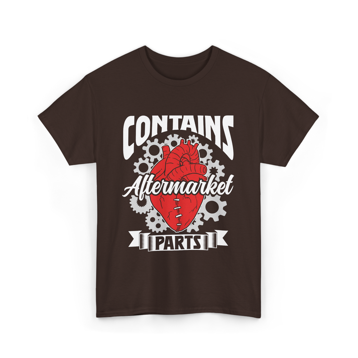 Contains Aftermarket Parts Heart T-Shirt - Dark Chocolate