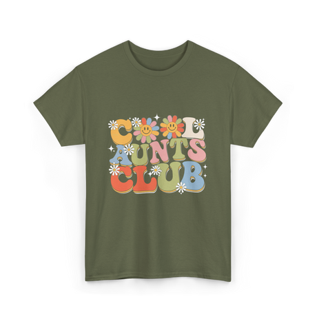 Cool Aunts Club Aunts Club T-Shirt - Military Green