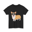 Cool Corgi Sunglasses Dog T-Shirt - Black