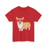 Cool Corgi Sunglasses Dog T-Shirt - Red