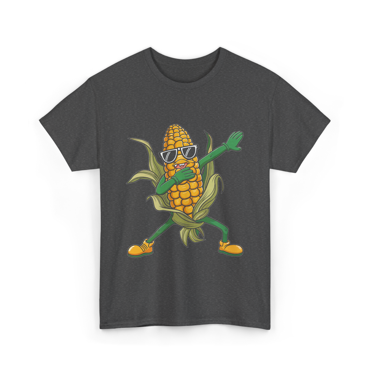 Cool Corn Dancing Corn T-Shirt - Dark Heather