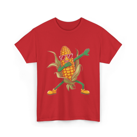 Cool Corn Dancing Corn T-Shirt - Red