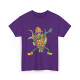 Cool Corn Dancing Corn T-Shirt - Purple