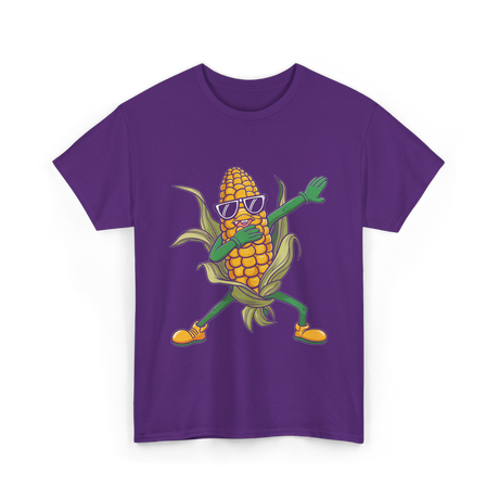 Cool Corn Dancing Corn T-Shirt - Purple