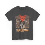 Cool Cowboy Costume Rodeo Sheriff T-Shirt - Dark Heather