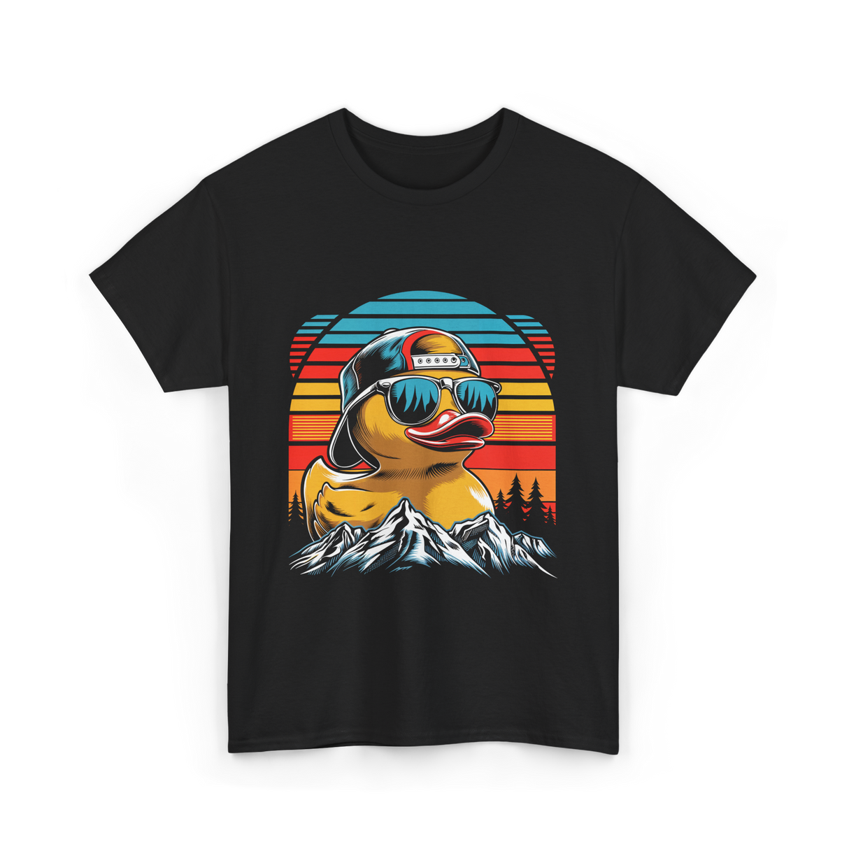 Cool Duck Sunglasses Duck Lover T-Shirt - Black