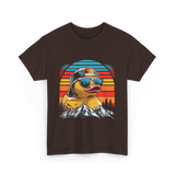 Cool Duck Sunglasses Duck Lover T-Shirt - Dark Chocolate