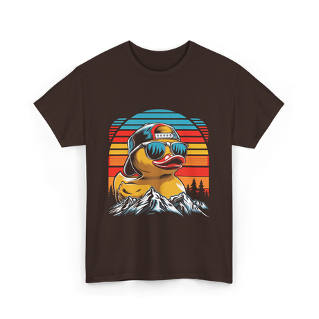 Cool Duck Sunglasses Duck Lover T-Shirt - Dark Chocolate