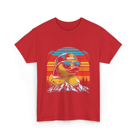 Cool Duck Sunglasses Duck Lover T-Shirt - Red