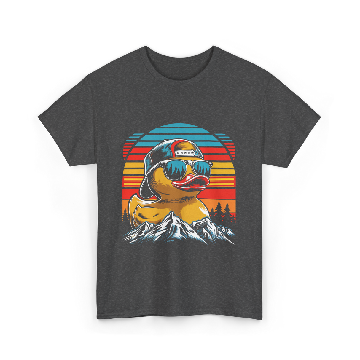 Cool Duck Sunglasses Duck Lover T-Shirt - Dark Heather